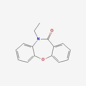 molecular formula C15H13NO2 B3062088 10-Ethyl-dibenz(b,f)(1,4)oxazepin-11-(10H)-one CAS No. 17296-50-3