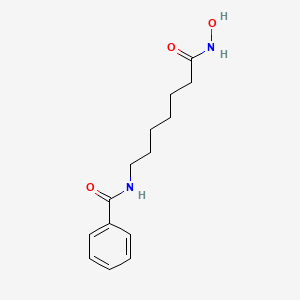 molecular formula C14H20N2O3 B3062106 7-(Benzoylamino)heptanehydroxamic acid CAS No. 174664-71-2