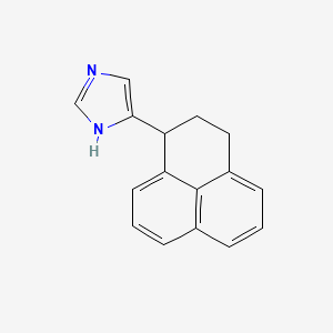 molecular formula C16H14N2 B3062116 5-(2,3-dihydro-1H-phenalen-1-yl)-1H-imidazole CAS No. 178556-61-1