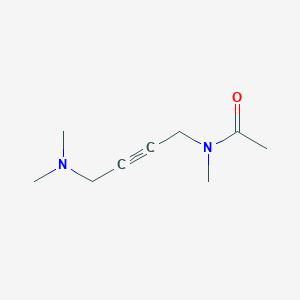 molecular formula C9H16N2O B3062155 Acetamide, N-[4-(dimethylamino)-2-butyn-1-yl]-N-methyl- CAS No. 18327-42-9