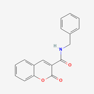 molecular formula C17H13NO3 B3062166 2H-1-Benzopyran-3-carboxamide, 2-oxo-N-(phenylmethyl)- CAS No. 1846-90-8