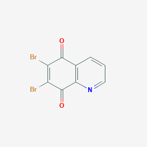 molecular formula C9H3Br2NO2 B3062177 6,7-Dibromoquinoline-5,8-dione CAS No. 18633-05-1