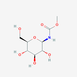 molecular formula C8H15NO7 B3062183 1-Deoxy-1-methoxycarbamido-beta-D-glucopyranose CAS No. 188679-87-0