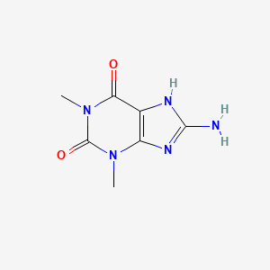 molecular formula C7H9N5O2 B3062219 8-Amino-1,3-dimethyl-3,7-dihydropurine-2,6-dione CAS No. 19410-53-8
