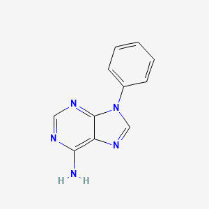 molecular formula C11H9N5 B3062232 9-Phenylpurin-6-amine CAS No. 20145-09-9