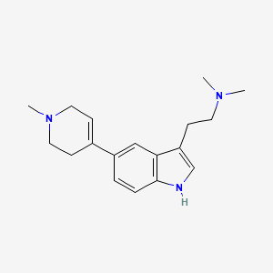 molecular formula C18H25N3 B3062253 1H-Indole-3-ethanamine, N,N-dimethyl-5-(1,2,3,6-tetrahydro-1-methyl-4-pyridinyl)- CAS No. 208464-67-9