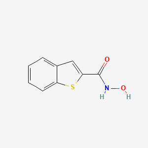 molecular formula C9H7NO2S B3062259 N-hydroxybenzo[b]thiophene-2-carboxamide CAS No. 211172-97-3