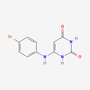 molecular formula C10H8BrN3O2 B3062266 6-(4-Bromo-phenylamino)-1H-pyrimidine-2,4-dione CAS No. 21333-03-9