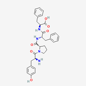 molecular formula C32H36N4O6 B3062275 H-Tyr-Pro-Phe-Phe-OH CAS No. 213768-49-1