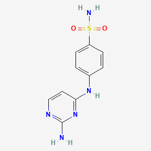 molecular formula C10H11N5O2S B3062280 4-((2-Amino-4-pyrimidinyl)amino)benzenesulfonamide CAS No. 2153-13-1