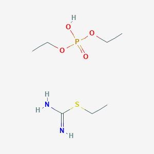 molecular formula C7H19N2O4PS B3062290 S-Ethylisothiuronium diethyl phosphate CAS No. 21704-46-1