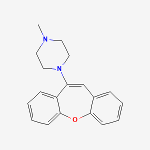 molecular formula C19H20N2O B3062295 Piperazine, 1-dibenz(b,f)oxepin-10-yl-4-methyl- CAS No. 22012-06-2