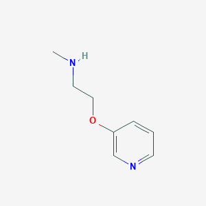 molecular formula C8H12N2O B3062339 N-methyl-2-(pyridin-3-yloxy)ethanamine CAS No. 228272-00-2