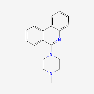 molecular formula C18H19N3 B3062367 6-(4-Methylpiperazin-1-yl)phenanthridine CAS No. 23441-13-6