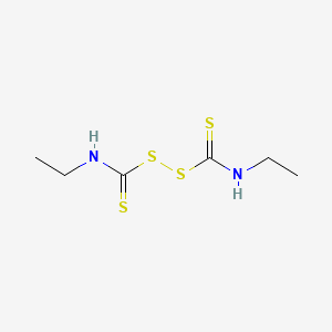 molecular formula C6H12N2S4 B3062379 N,N'-Diethylthiuram disulfide CAS No. 2438-91-7
