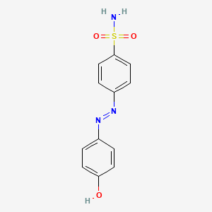 molecular formula C12H11N3O3S B3062394 4-(4'-Hydroxyphenyl)diazenylbenzenesulfonamide CAS No. 2497-37-2