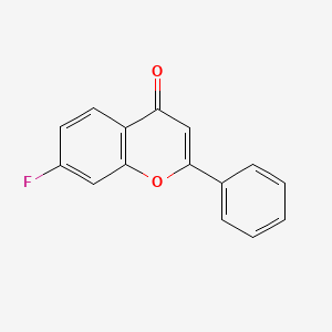 molecular formula C15H9FO2 B3062425 7-fluoro-2-phenyl-4H-chromen-4-one CAS No. 2558-17-0
