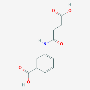 molecular formula C11H11NO5 B3062439 3-(3-Carboxypropanamido)benzoic acid CAS No. 259222-20-3