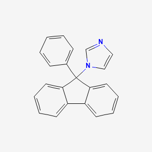 molecular formula C22H16N2 B3062477 1H-Imidazole, 1-(9-phenyl-9H-fluoren-9-yl)- CAS No. 27608-12-4