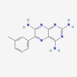 molecular formula C13H13N7 B3062511 6-(3-Methylphenyl)pteridine-2,4,7-triamine CAS No. 2853-70-5