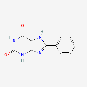 molecular formula C11H8N4O2 B3062520 8-Phenylxanthine CAS No. 2879-14-3