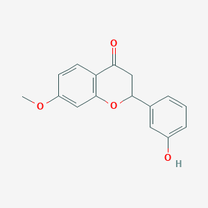 molecular formula C16H14O4 B3062587 2-(3-Hydroxyphenyl)-7-methoxychroman-4-one CAS No. 32274-72-9