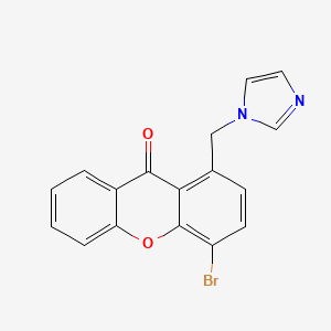 molecular formula C17H11BrN2O2 B3062595 4-Bromo-1-imidazol-1-ylmethyl-xanthen-9-one CAS No. 331684-13-0