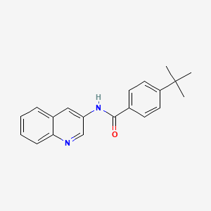 molecular formula C20H20N2O B3062601 4-tert-butyl-N-(quinolin-3-yl)benzamide CAS No. 331850-72-7