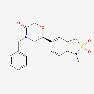molecular formula C19H20N2O4S B3062650 2-(1,3-Dioxo-1,3-dihydro-2H-isoindol-2-YL) ethyl-4-(4'-ethoxy [1,1'-biphenyl]-4-YL)-4-oxobutanoic acid CAS No. 35580-46-2