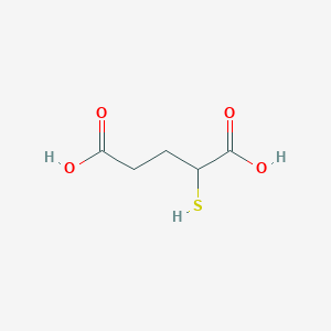 molecular formula C5H8O4S B3062678 Pentanedioic acid, 2-mercapto- CAS No. 36303-63-6