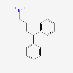 molecular formula C16H19N B3062691 4,4-Diphenylbutylamine CAS No. 36765-74-9