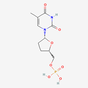molecular formula C10H15N2O7P B3062699 3'-Deoxythymidine-5'-monophosphate CAS No. 3715-64-8