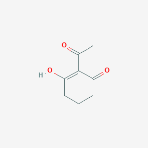 molecular formula C8H10O3 B3062718 2-Acetyl-3-hydroxy-cyclohex-2-enone CAS No. 37514-00-4