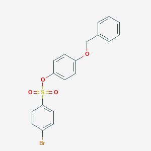 molecular formula C19H15BrO4S B306272 4-(Benzyloxy)phenyl 4-bromobenzenesulfonate 
