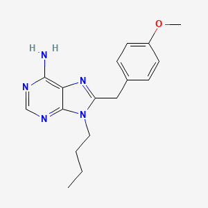 9-Butyl-8-(4-methoxybenzyl)-9H-purin-6-amine