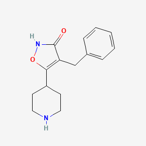4-Benzyl-5-(4-piperidinyl)isoxazole-3-ol