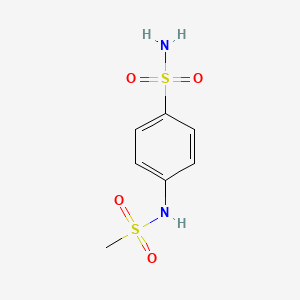 molecular formula C7H10N2O4S2 B3062827 4-(Methanesulfonamido)benzenesulfonamide CAS No. 4426-90-8