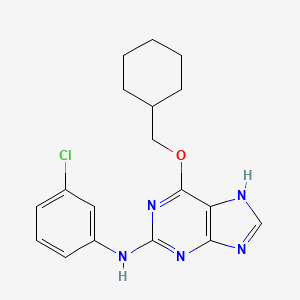 6-Cyclohexylmethoxy-2-(3'-chloroanilino) purine