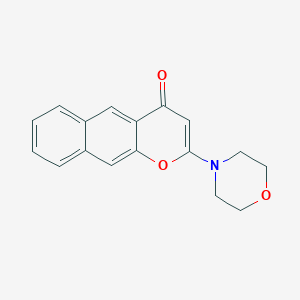 molecular formula C17H15NO3 B3062916 2-morpholino-4H-benzo[g]chromen-4-one CAS No. 503467-97-8