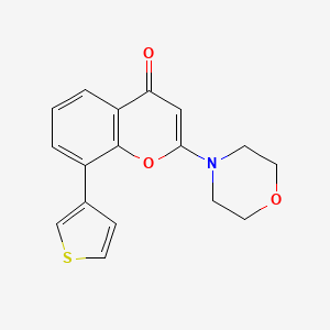molecular formula C17H15NO3S B3062923 2-Morpholin-4-yl-8-thiophen-3-ylchromen-4-one CAS No. 503468-85-7