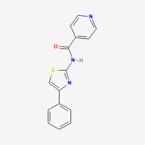 N-(4-phenyl-1,3-thiazol-2-yl)pyridine-4-carboxamide