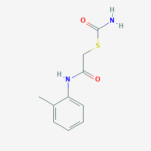 molecular formula C10H12N2O2S B3063005 Carbamoylsulfanyl-acetic acid o-toluidide CAS No. 5429-04-9