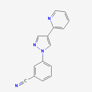 3-(4-Pyridin-2-yl-pyrazol-1-yl)-benzonitrile