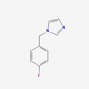 molecular formula C10H9FN2 B3063072 1-(4-fluorobenzyl)-1H-imidazole CAS No. 56643-73-3