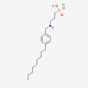 molecular formula C19H34NO3P B3063087 [3-(4-Nonyl-benzylamino)-propyl]-phosphonic acid CAS No. 569684-50-0