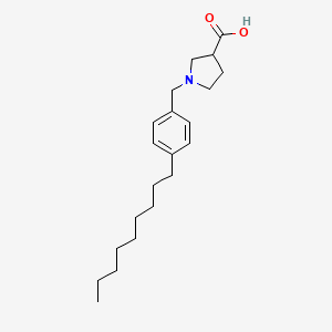 molecular formula C21H33NO2 B3063097 1-(4-Nonylbenzyl)pyrrolidine-3-carboxylic acid CAS No. 570423-46-0