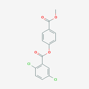 molecular formula C15H10Cl2O4 B306310 4-(Methoxycarbonyl)phenyl 2,5-dichlorobenzoate 