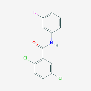 molecular formula C13H8Cl2INO B306311 2,5-dichloro-N-(3-iodophenyl)benzamide 