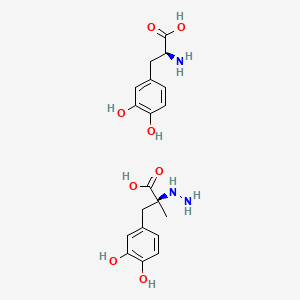 molecular formula C19H25N3O8 B3063111 Carbidopa and levodopa CAS No. 57308-51-7