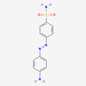 molecular formula C12H12N4O2S B3063154 4-((4-Aminophenyl)diazenyl)benzenesulfonamide CAS No. 59553-77-4
